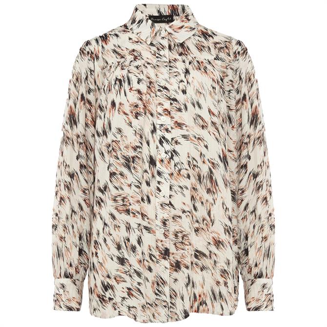 Phase Eight Helen Abstract Feather Print Blouse